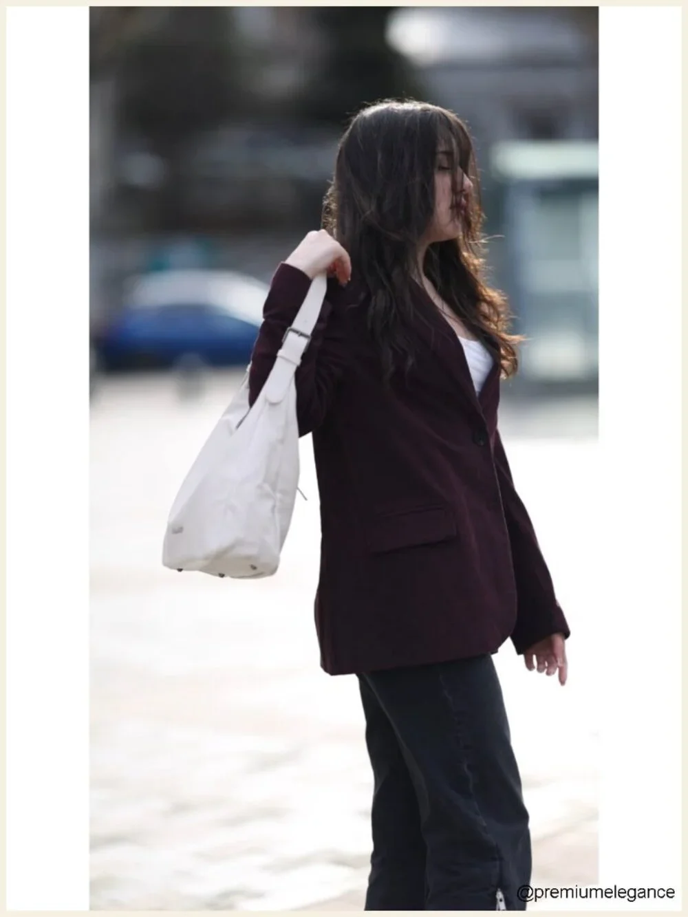 Slouchy Hobo Shoulder Bag with Magnetic Closure, PU Leather, Multi-Pocket